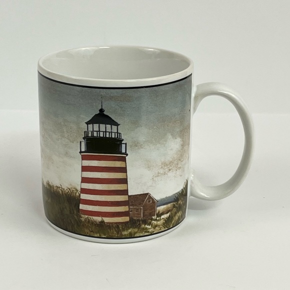 “By the Sea” David Carter Brown Collection For Sakura 2001 Lighthouse Coffee Mug - Picture 4 of 12
